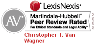Attorney Christopher T. Van Wagner, Emminent Attorney, AV Rating Lawyers.com, Lexis Nexis Martindale Hubbel